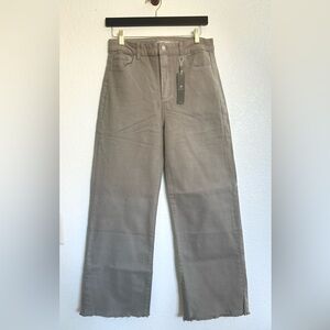 TRACTR Light Charcoal Grey Flannel Soft High Rise Straight Leg Jeans Sz 6/28